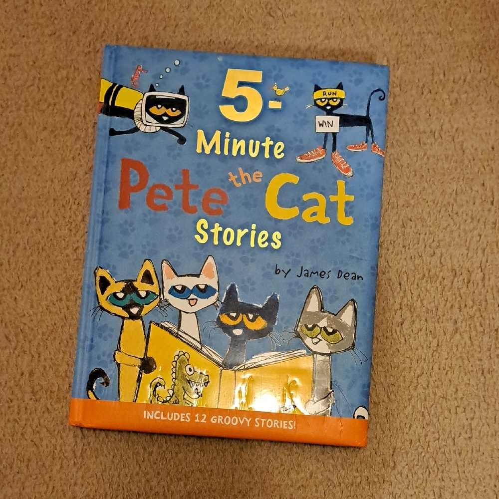 Pete the Cat 5-Minute Stories Book - Blue and Orange Cover